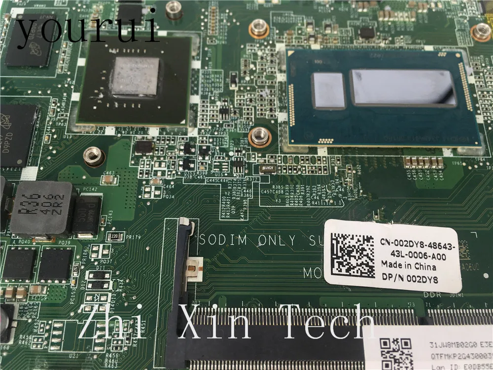 Yourui CN-002DY8 002DY8 02DY8 для Dell Vostro V5470 5470 Материнская плата ноутбука W/ i3-4010u Процессор