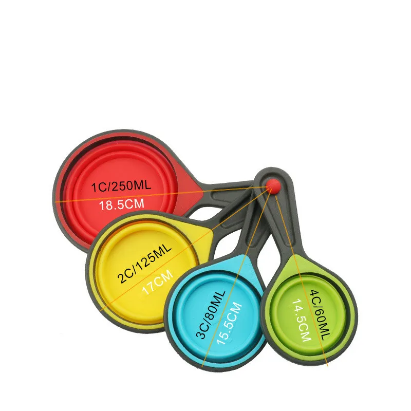 8 шт./компл. Новый Еда Класс диоксид кремния Мерные колбы набор ложка Кухня