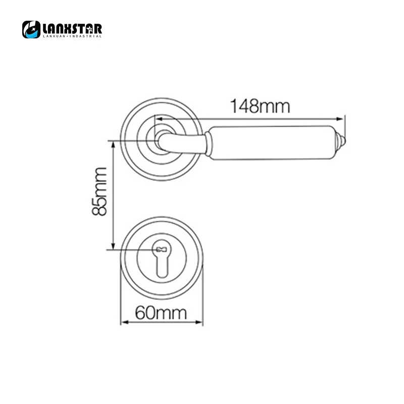 Роскошный дизайн европейская античная стильная ручка с твердым замком