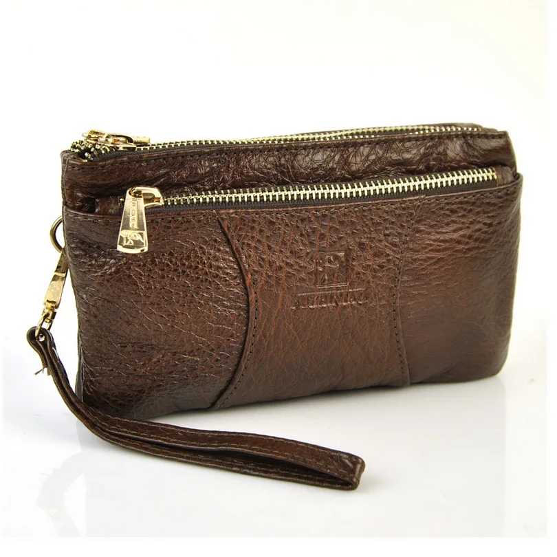 Женская маленькая сумка из натуральной бычьей кожи на плечо с несколькими