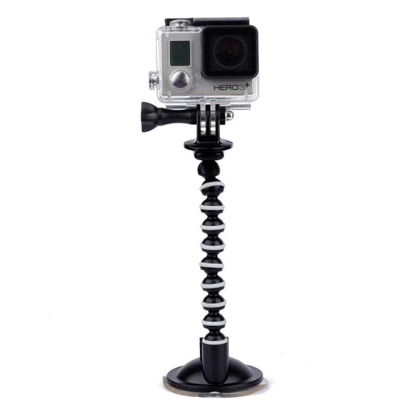Гибкий автомобильный присоска держатель осьминог для GoPro Hero 8/7/6/5/4/3/3 +/2/1 SJ4000 SJ5000