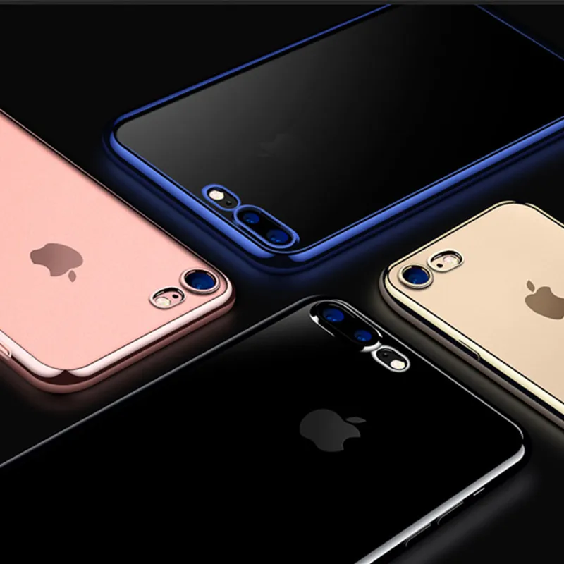 Ультратонкий чехол для телефона iPhone 8 Plus тонкий силиконовый мягкий из ТПУ 7 6 6s X XR XS