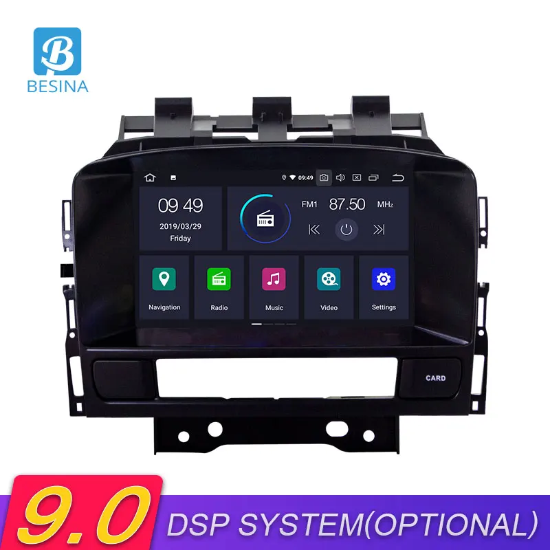 Besina Android 9 0 Автомобильный DVD плеер для Buick Verano Vauxhall Opel Astra J Мультимедиа GPS Навигация