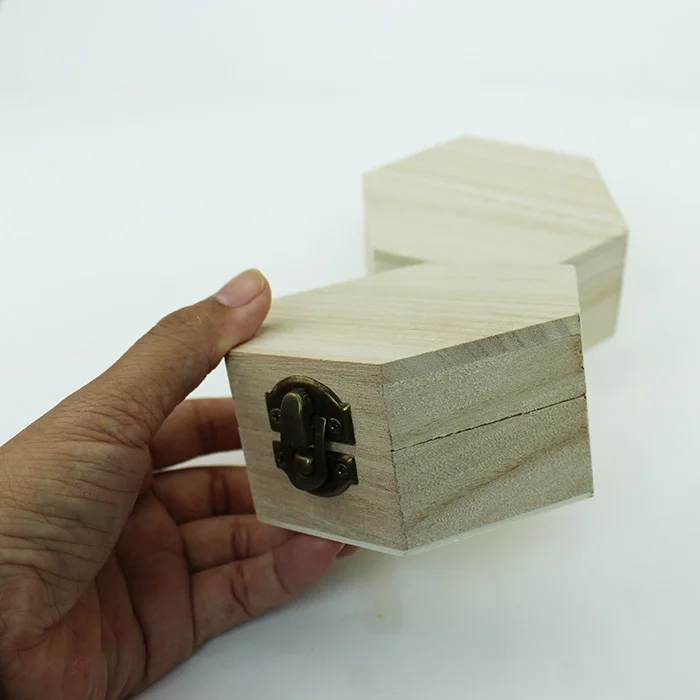 4 шт./лот. Краска НЕОБРАБОТАННАЯ деревянная коробка драгоценный камень случае