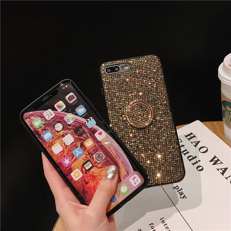 Блестящий Алмазный чехол со стразами для Huawei P20 Lite P10 Plus Mate 10 20 Pro P Smart Honor 8X 9i Play Nova 2S
