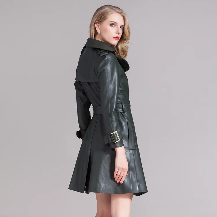 Новинка 2020 высокое качество 100% натуральная овечья кожа куртка для женщин длинное