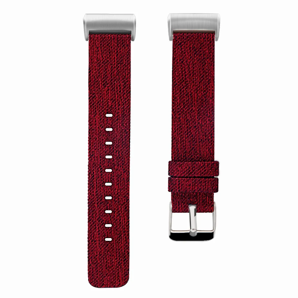 8 цветов, ремешок для Fitbit Charge 3, умный Браслет, сменный мужской Т-образный ремешок, холст, нейлон, мужские и женские умные часы, аксессуары