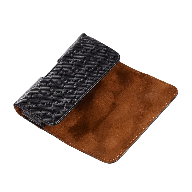 CHEZVOUS PU Leather Pouch Horizontal Belt Clip Case for iPhone 7 8 6 plus 5s Universal Phone Case Waist Bag for Samsung S8 S9