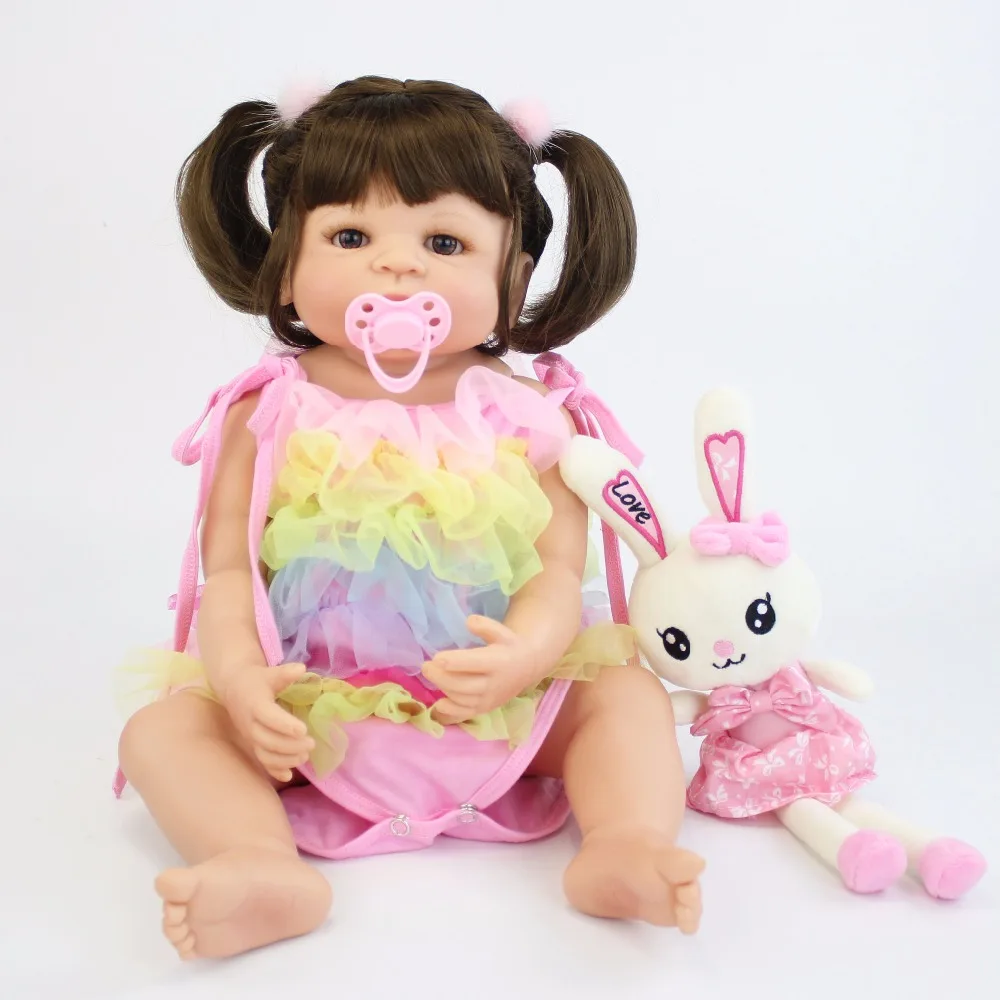 55 см полностью силиконовая виниловая кукла для новорожденных, кукла Bebe Alive, реалистичные игрушки для купания, подарок на день рождения, кукла принцессы для малышей, кукла для девочек Boneca