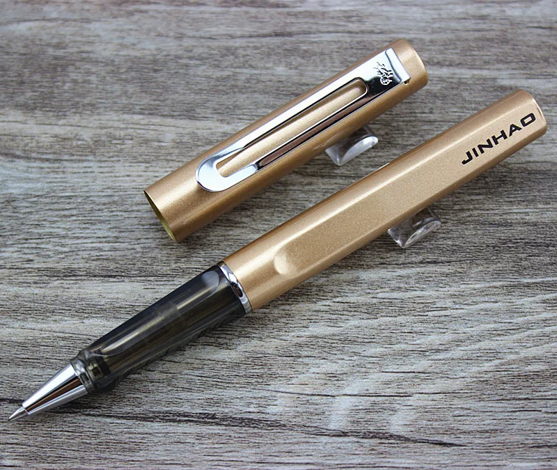 Jinhao 599 Роскошная золотая шариковая ручка с 0 7 мм шариковыми ручками бесплатная