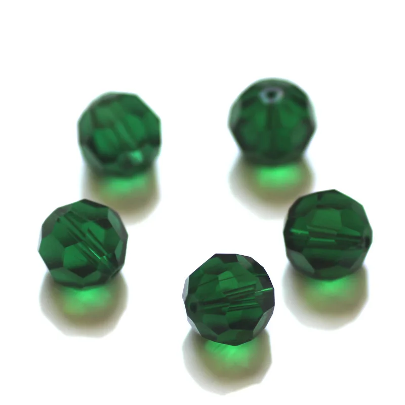 Бусины из австрийского хрусталя в форме футбольного мяча 10 мм 100 шт. круглые