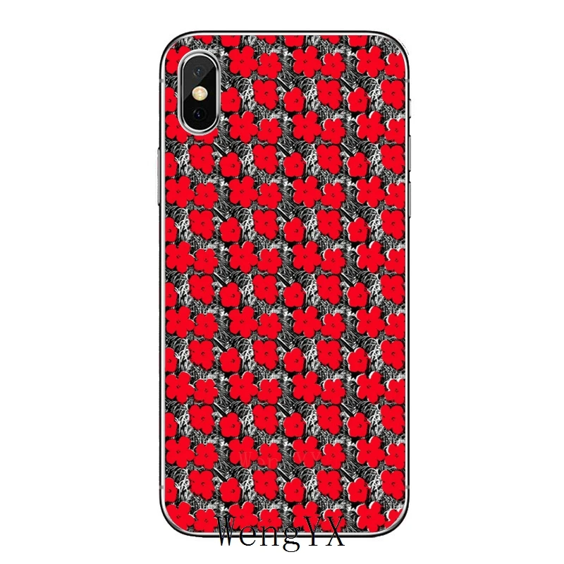 Тонкий силиконовый мягкий чехол для Apple iPhone 4, 4S, 5, 5S, 5c, SE, 6, 6s, 7, 8 plus, X, XR, XS Max, andy warhol