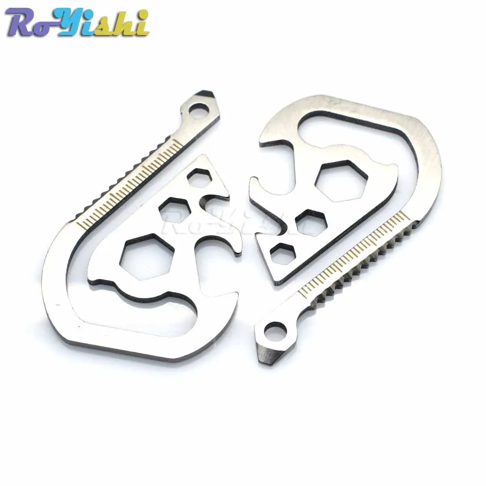 1pcs Stainless Steel Multifunction Saw Bottle Opener Belt Six Angle Wrench | Дом и сад