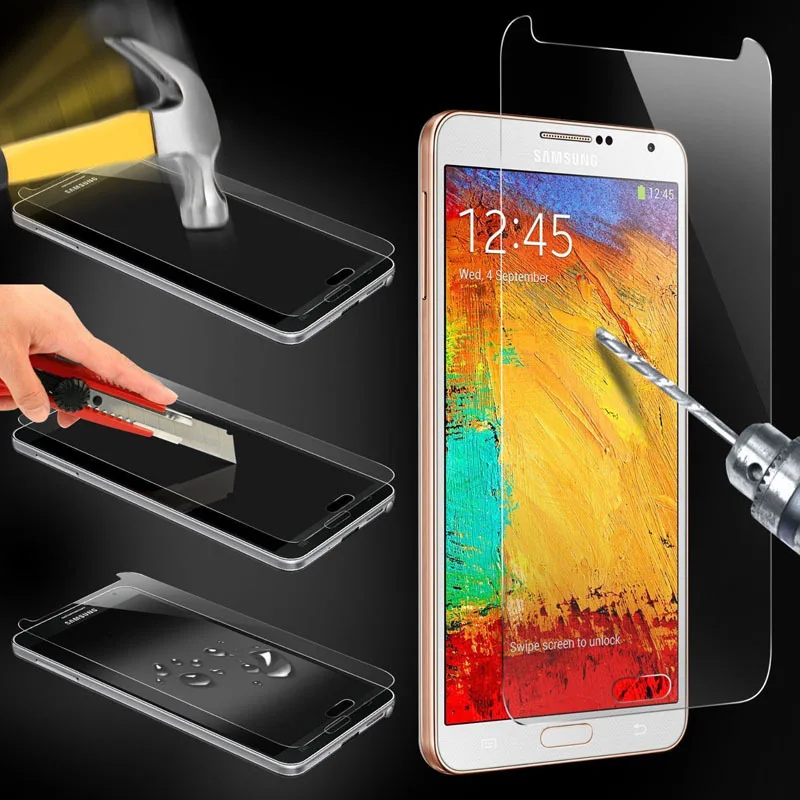 Baixin защитное закаленное стекло для Samsung Galaxy серии N7505 Note1 2 3 4 5|Защитные стёкла и