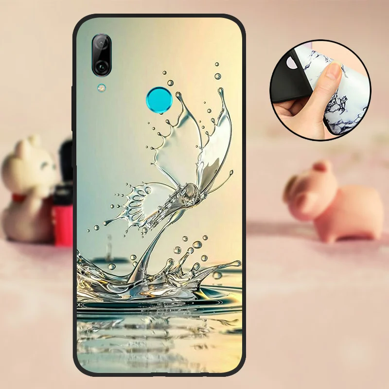 T17 P Smart Coque для huawei PSmart чехол силиконовый черный ТПУ 6," для huawei P Smart Чехол для мобильного телефона мягкий - Цвет: T17