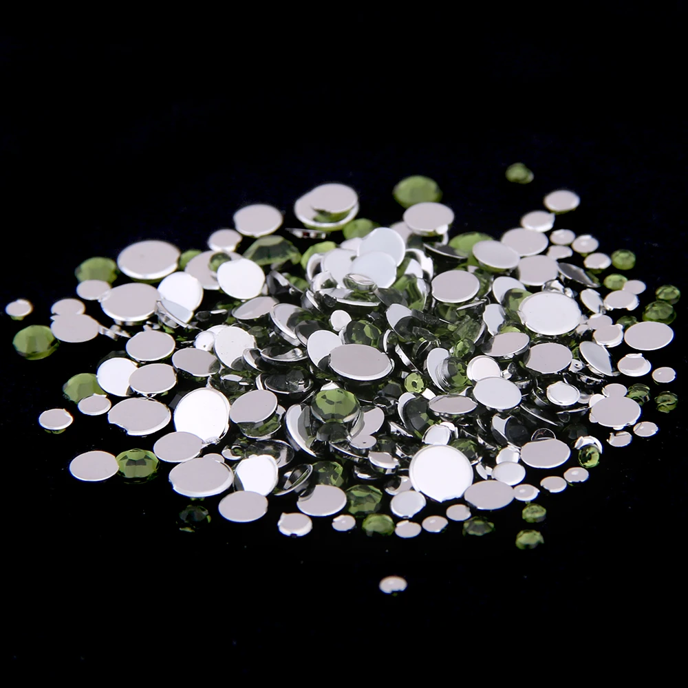 Smart Color Olive Acrylic Rhinestones Shoes Sparkling Nail Art Decorations Clothing Small Pack | Красота и здоровье