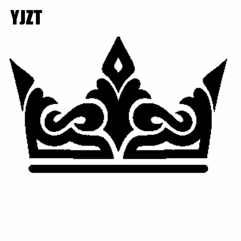 YJZT 12 7 см * 9 мультфильм творческий корона наклейка автомобиля - Цена: 