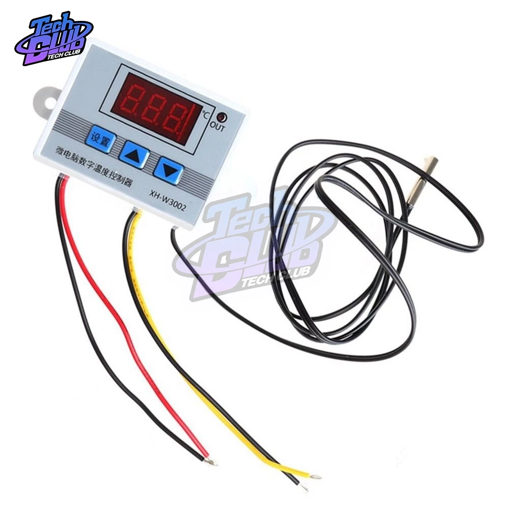 DC 12V 24V AC 110 V-220 V W3002 цифровой светодиодный Температура контроллер 10A Профессиональный Термостат Регулятор XH-3002