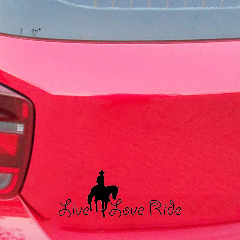 Horse Live Love ездить Jdm настенный светильник для дома окон и стекла двери автомобиля