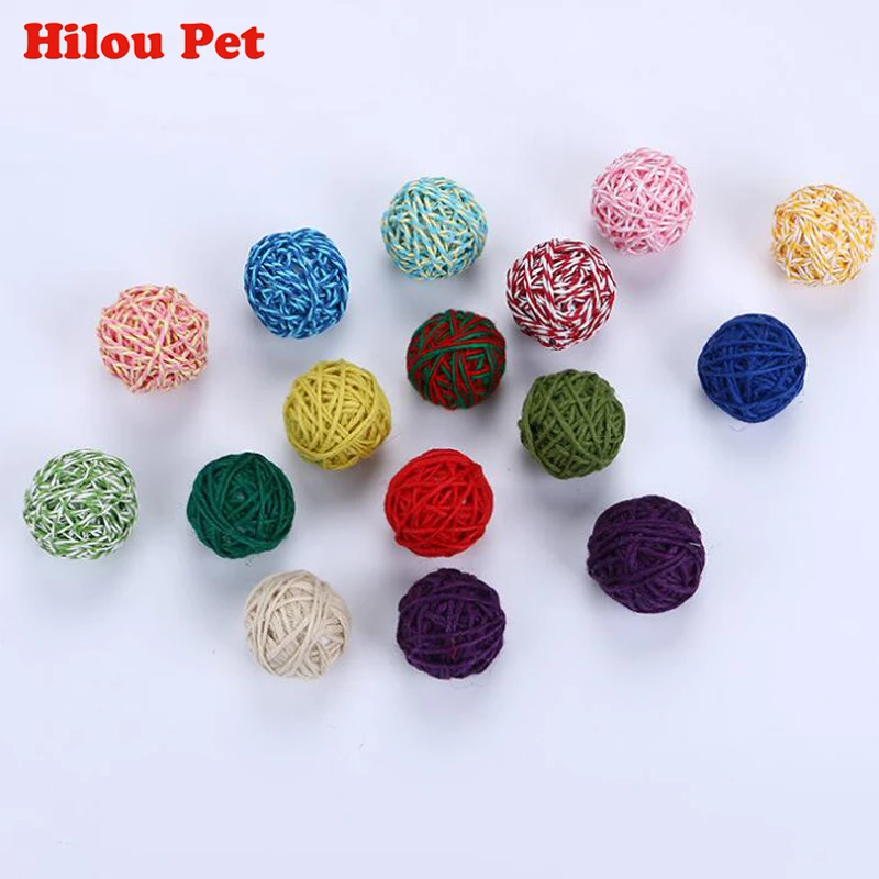 4 шт./упак. пряжа игрушка для кошки в виде шара интерактивные игрушки кошек играть