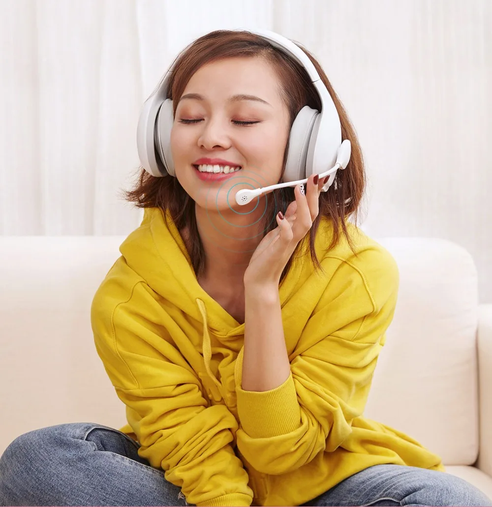 Оригинальные Xiao mi наушники Bluetooth наушники модные караоке mi Беспроводная bluetooth-гарнитура с mi cophoneHead-Mount White