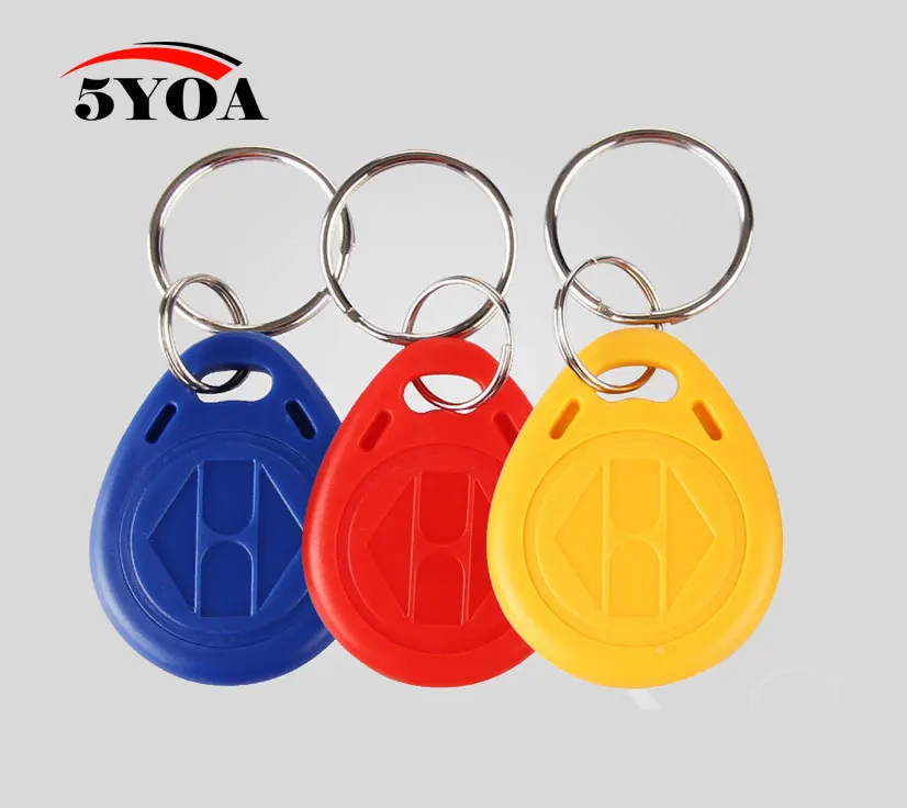 10 шт. RFID метки большие круглые брелоки брелок кольцо 125 кГц чип для бесконтактной