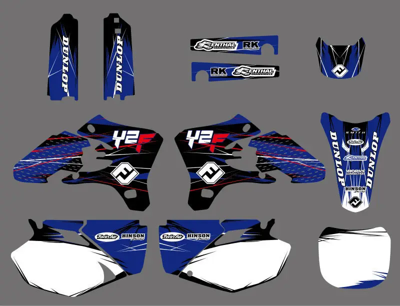 Графические наклейки для мотоцикла наборы наклеек YAMAHA YZ250F YZ450F YZF250 YZF450 2003 2005 YZF 250