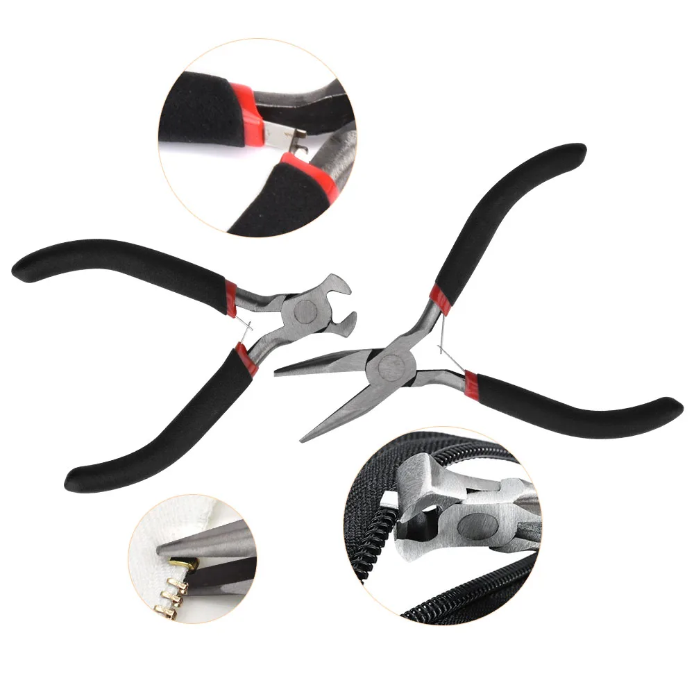 

Zipper Repair Replacement Set Zip Head Accessories Tool Universal Zipper Repair Replacement Kit for Clothing Garment
