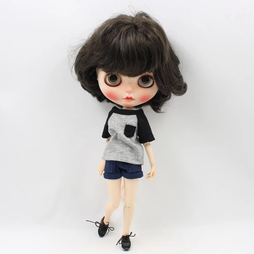 Наряды для Blyth doll, рубашка большого размера и штаны, озорной и милый костюм для 1/6, azone BJD pullip licca