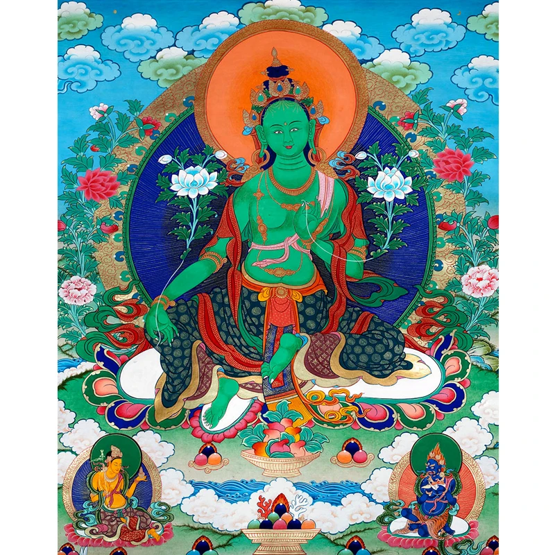 Тибетский тангка декоративная картина безрамный фон настенные картины