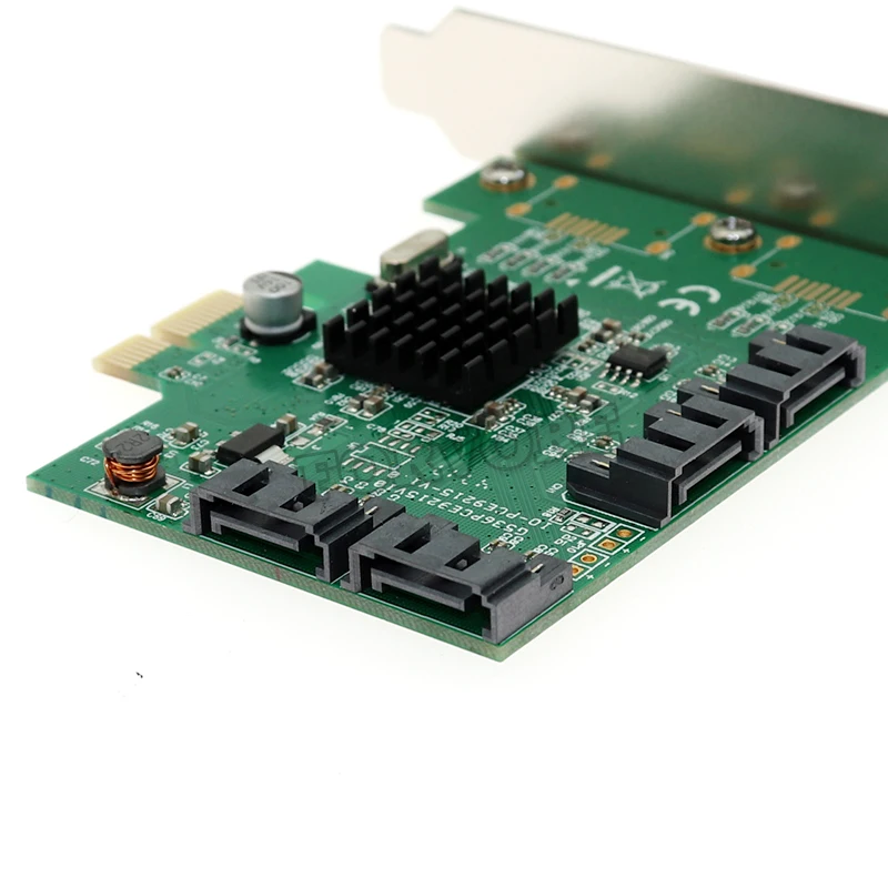 PCI e для SATA 3 0 4 порта Плата расширения 6G адаптер конвертер карта Marvell 88SE9215|Платы