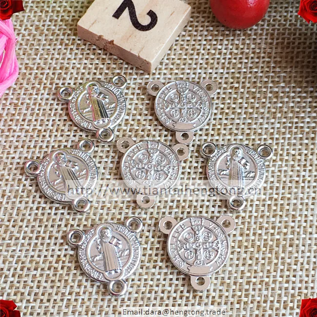 Бесплатная Доставка 100 шт./упак. дешевые St. Бенедикт Четки Центральным металл