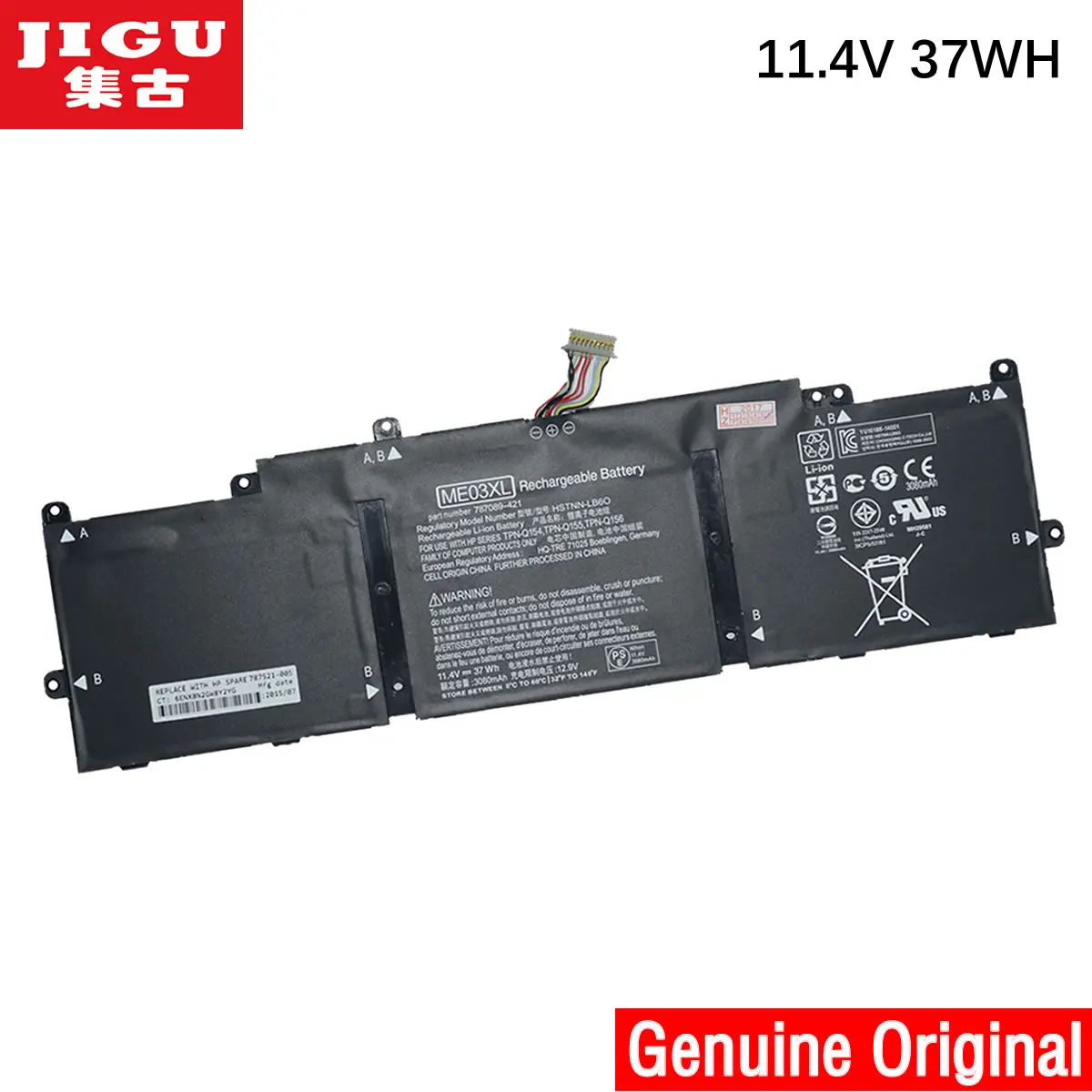 Батарея для ноутбука JIGU ME03XL TPN Q154 Q155 Q156 Hp Q15 Stream ноутбук 11 d011tu Hp|laptop battery|for hpbattery for hp