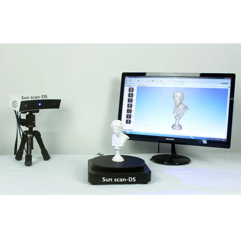 Sunhokey Высокоточный 0,1 мм полностью металлический 3D сканер Sunscan-DS двухрежимный синий светильник портативное сканирование для 3D-принтера