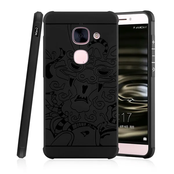 HOTSWEI Case For LeEco Le Max 2 3D Dragon Style Soft TPU Silicone Shockproof Protective Phone Fundas |