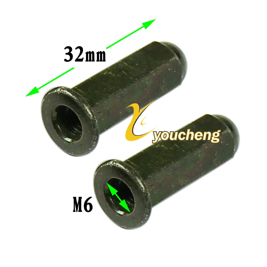 

Exhaust Pipe Nuts Cap Chinese Scooter Moped 139QMB 157QMJ Engine GY6 50 125cc Repair Parts LM-GY6PQG (2 pairs)