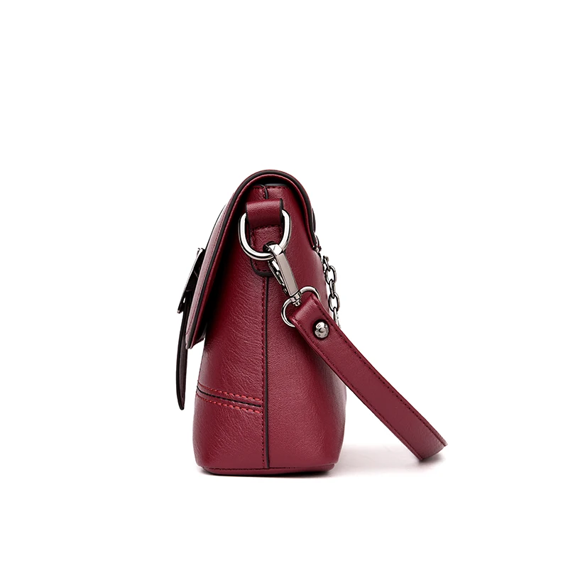 Женская сумка мессенджер Маленькая кожаная через плечо винтажная клетчатая