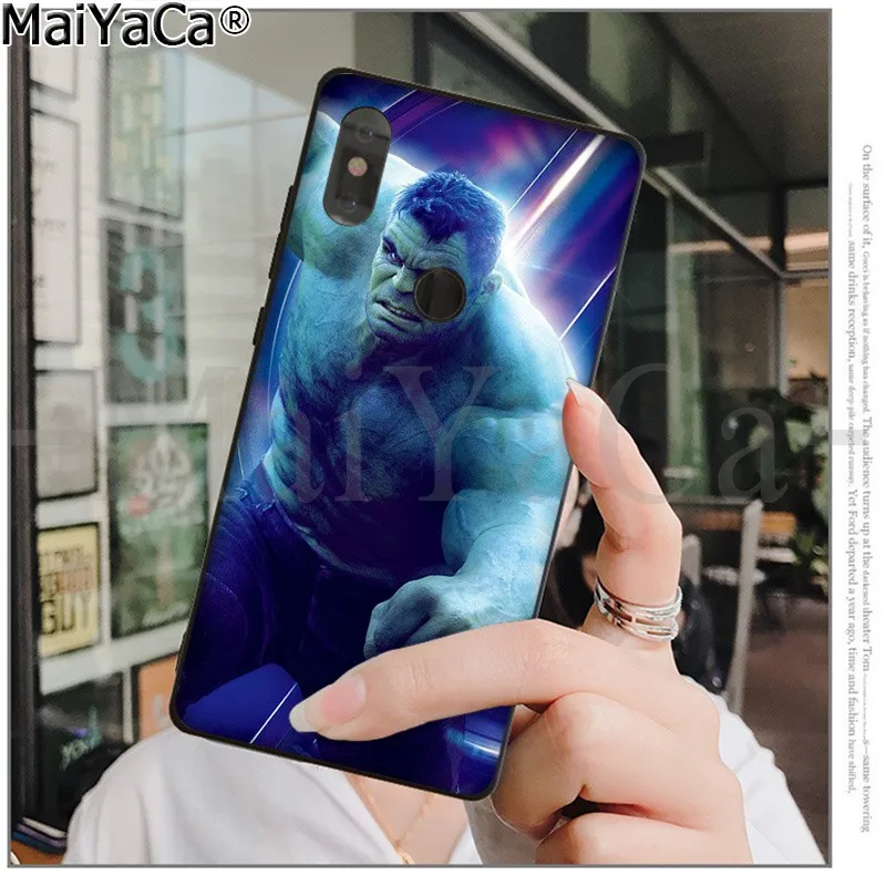 A10 MaiYaCa герои Marvel Hulk ТПУ черный чехол для телефона оболочка для Xiao mi Red mi 5 5Plus Note4 4X Note5 6A mi 6 mi x2 mi x2S - Цвет: A10