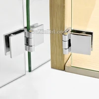 brand new 20pcs brass glass cabinet hinges winedisplay cabinet door hinges for 5 8mm glass