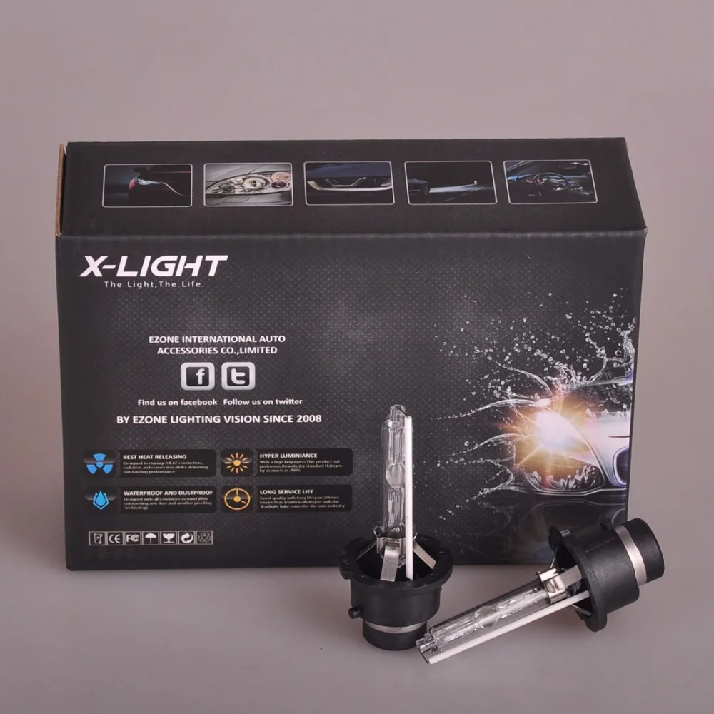 Сменная ксеноновая лампа D4S из натуральной X LIGHT 2 шт. для PHILIPS GE или OSRAM 4300 K