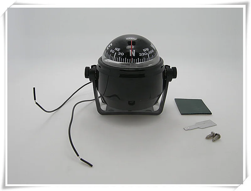 Морской светодиодный навигации компас-фонарь для паруса корабля 12V лодка яхта черного и белого цвета