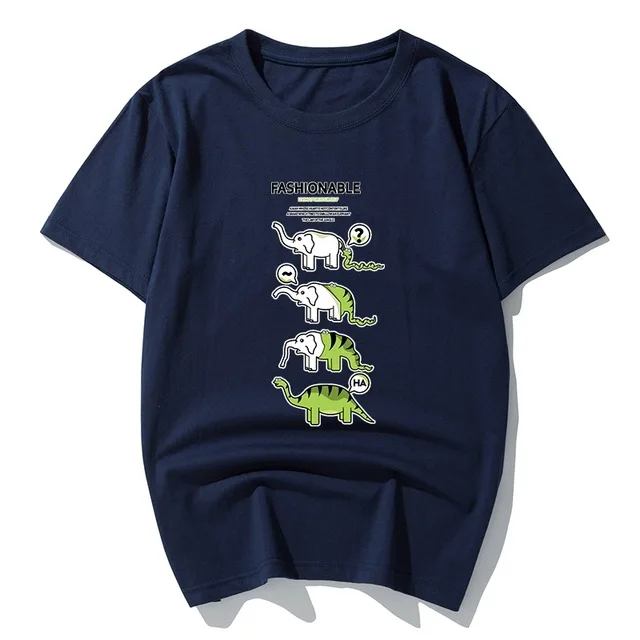 picture color Мужские футболки размера плюс с большим животным 8XL 10XL 12XL с коротким рукавом 9XL забавные летние хлопковые футболки темно-синяя футболка с принтом 54 56 58 60 62 - Цвет: picture color