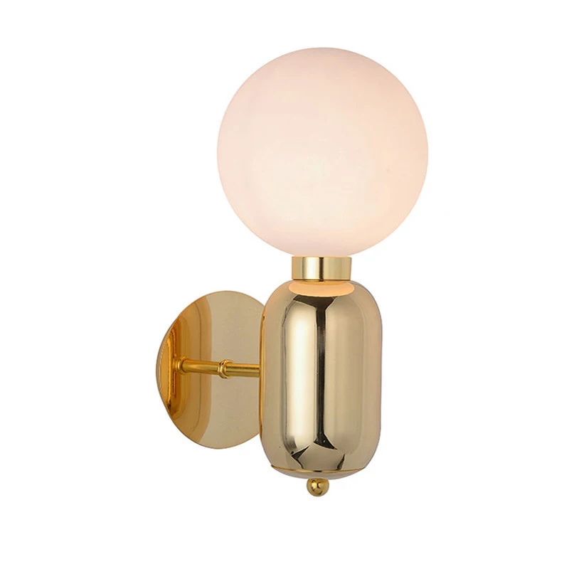 Современная стеклянная настенная лампа дизайнерский стеклянный шар
