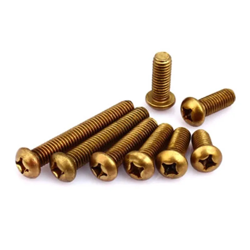 Винты Phillips M4 M5 болты с круглой головкой латунные винты головкой|round head bolt|head boltpan