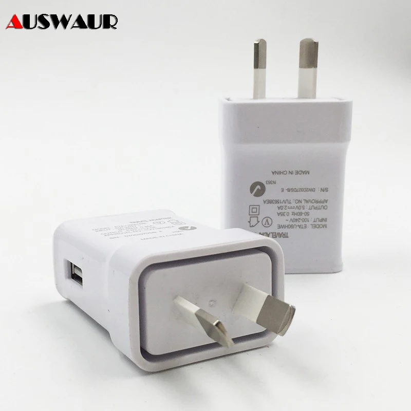 Сетевое зарядное устройство с USB разъемом 2A AU адаптер питания для Samsung Galaxy S5/6 Edge