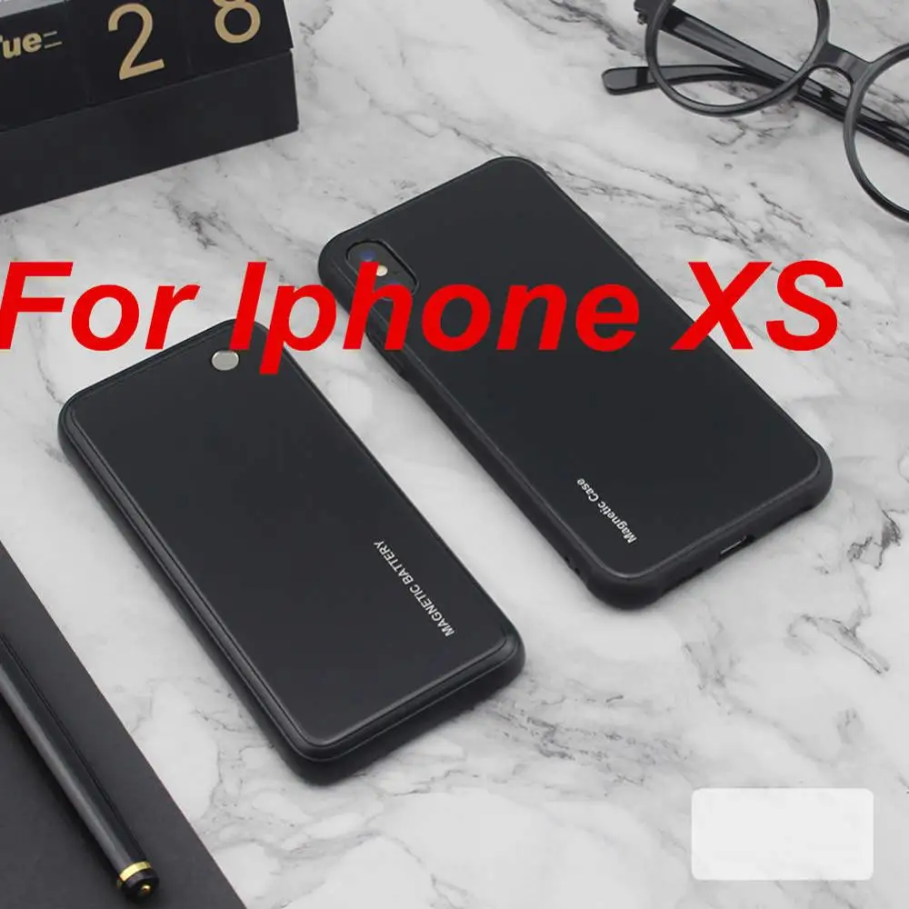 As Picture 5000 мАч для iphone X XS XR, чехол для зарядного устройства, умный беспроводной Чехол для зарядки телефона, внешний аккумулятор для iphone XS MAX, чехол для аккумулятора - Цвет: As Picture
