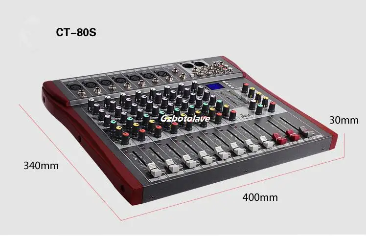 CT-80S/USB 8 каналов встречи U диск MP3 Свадьба di mixer профессиональный усилитель микшер этап аудио караоке микшер цветной дисплей
