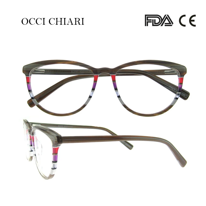 C2 OCCI CHIARI, итальянский дизайн, очки, Женская оправа, очки, оправа, очки, Oculos, люнетты очки, Дэми, цвет, подарок, W-CORSO - Цвет оправы: C2