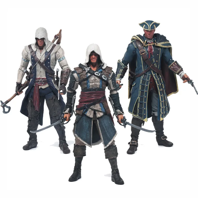 Игрушки McFarlane Assassins Creed серии 4 Коннор Mohawk действий ботинки в стиле Эдвард Кенуэй