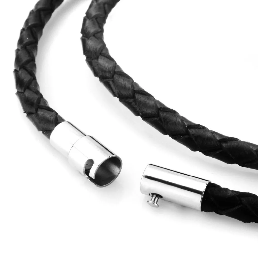 Фантастическое изящное ожерелье для молодых мужчин из нержавеющей стали черной